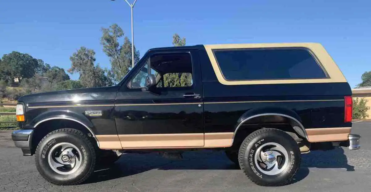 1994 ford bronco eddie bauer suv black 4wd automatic u100