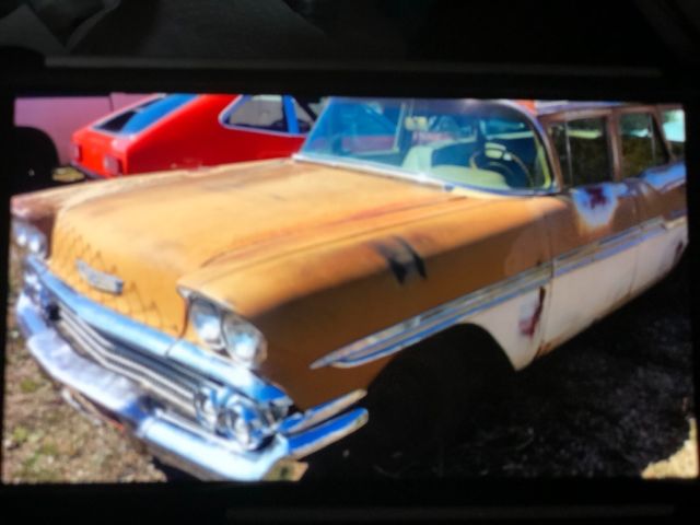 1958 chevy brookwood wagon barn find all original