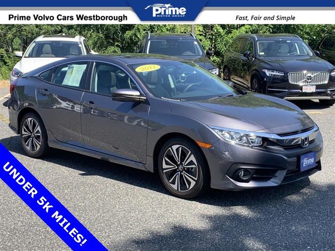 used 2017 honda civic ex-l sedan southborough, ma 01772 for sale in southboro, massachusetts