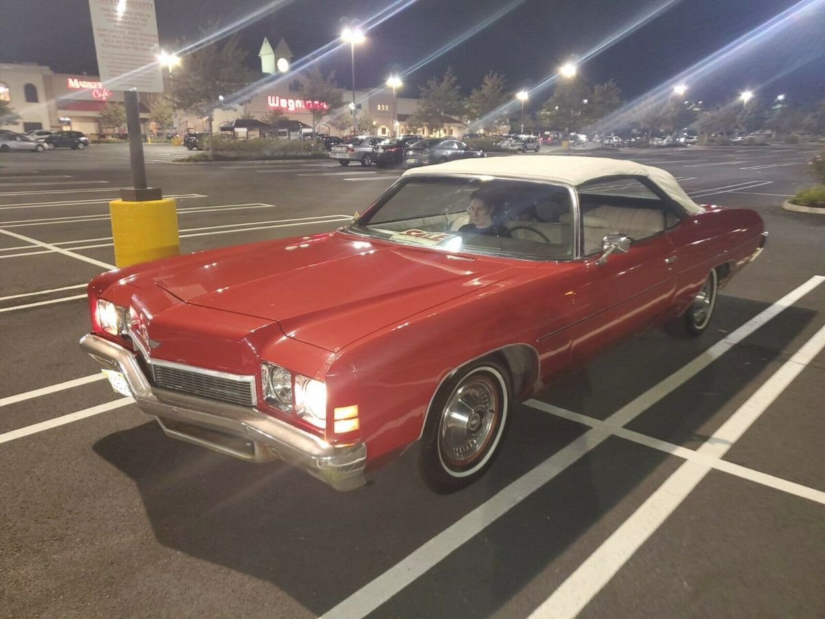 1972 chevy impala convertible restoration project clean title and vin