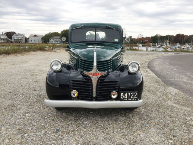 1946 dodge â½ ton pickup truck with indian motorcycles detail