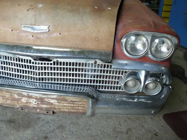 1958 chevrolet belair 2 dr htp - needs restored. 283 v-8 engine