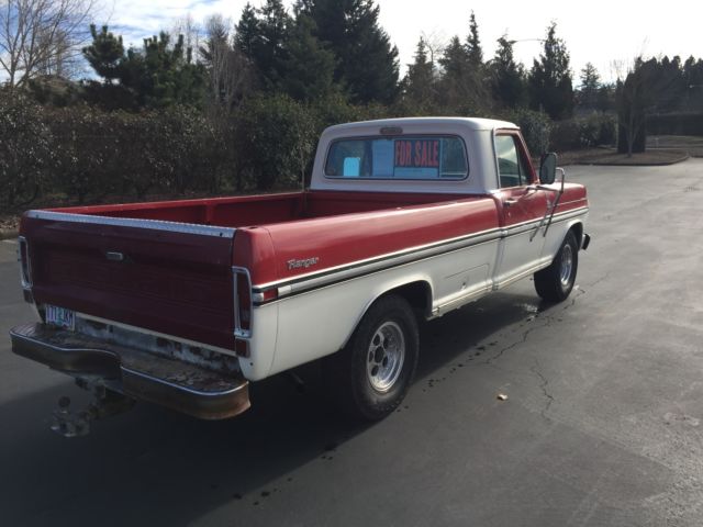 1970 ford f-100 ranger two wheel drive camper tow special package