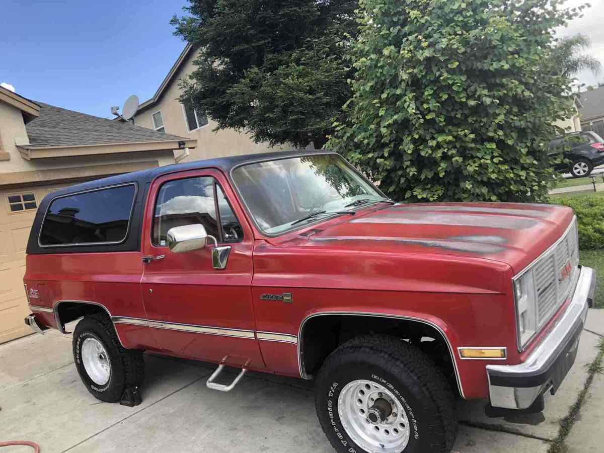 1986 gmc jimmy suv red 4wd automatic k1500