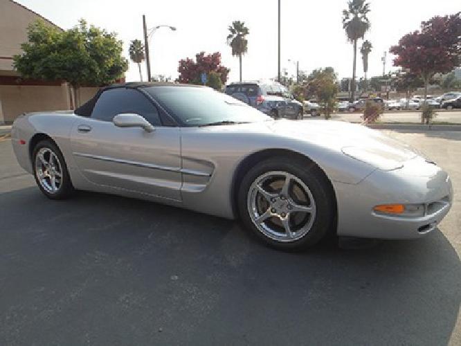 obo 2000 corvette convertible silver clean title low miles in glendale, ca