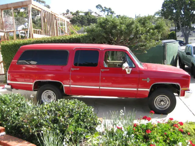 1986 chevy suburban 4wd squarebody no rust what so ever!