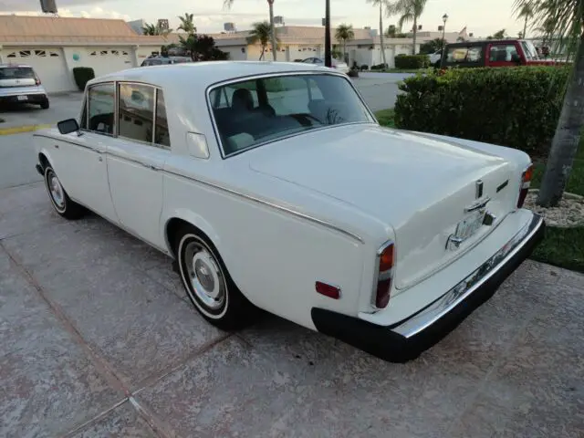 1978 rolls royce silver shadow ii white / blue no reserve !!