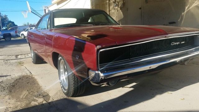 1968 dodge charger, burgundy/maroon with 0 miles available now!