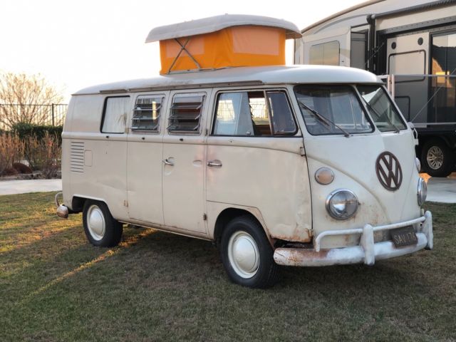 1967 volkswagen bus westfalia pop top camper walk through