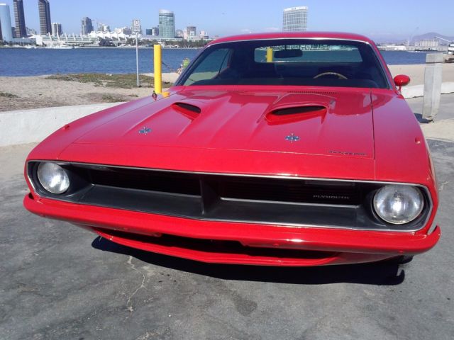 restored 70 plymouth cuda barracuda 340 auto - bucket seats - clean!