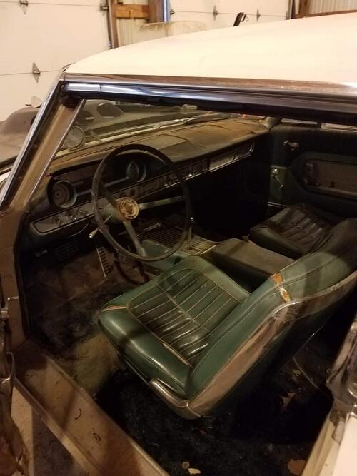1964 galaxie xl project. solid car but needing full restoration. the underside of