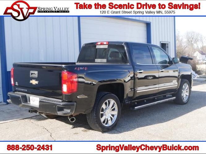 used 2018 chevrolet silverado 1500 4x4 crew cab high country spring valley, mn 55975 for sale in cherry grove, minnesota