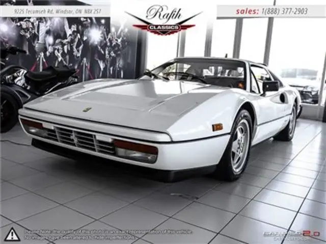 ferrari 328 gts white with 31,308 miles, for sale!