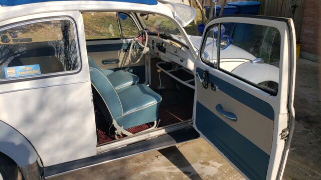1967 volkswagen 1500 sedan white rwd manual ragtop sunroof