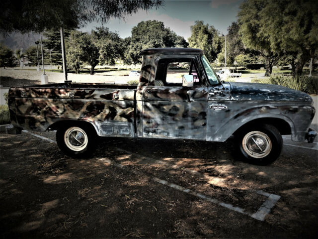1966 ford f100 original factory short bed v-8 california truck