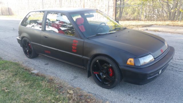 1990 honda civic hatchback-no reserve w/ 2 youtube videos