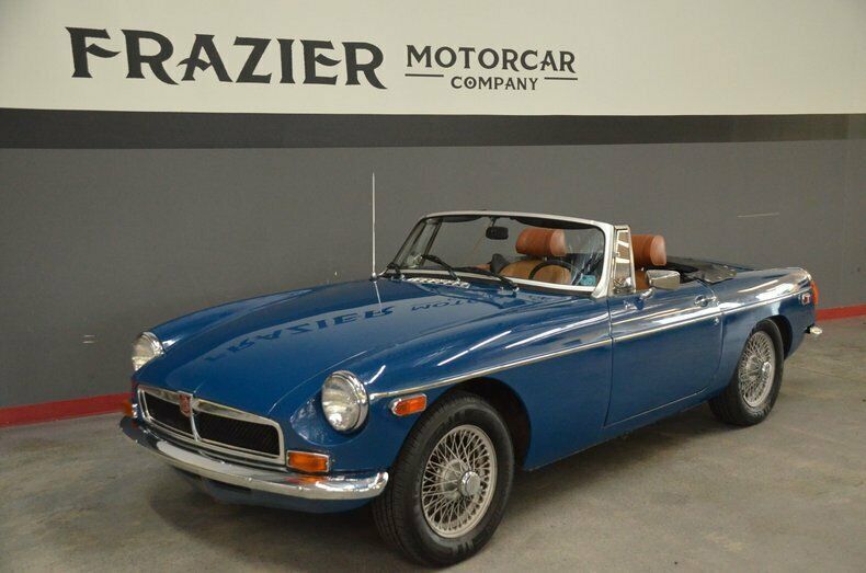 3/74 production 47396 actual miles with records/original paint blue/tan mgb