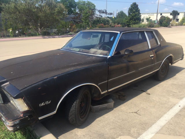 1979 chevy monte carlo g body coupe - restoration project or part out