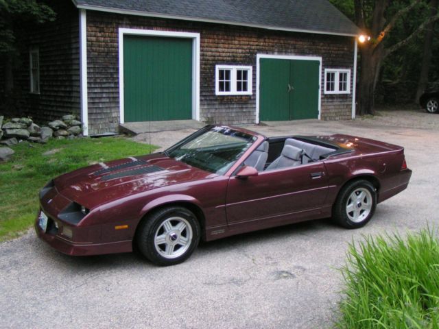 1986 chevy iroc camaro convertible