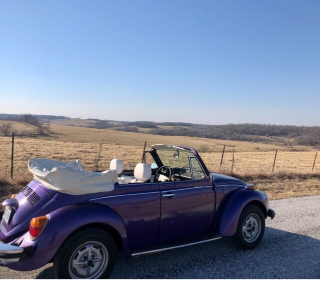 1978 volkswagen beetle convertible purple rwd manual super beetle