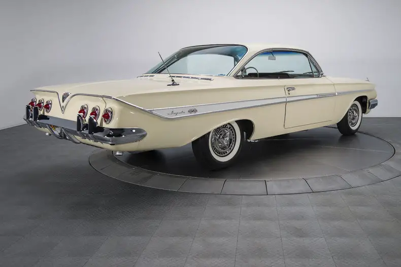 1961 chevrolet impala 55659 miles coronna cream hardtop 348 v8 4 speed manual