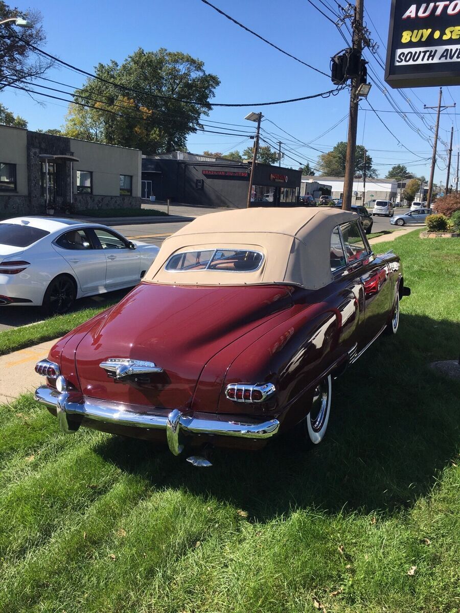 1948 studebaker commander convertible red rwd manual