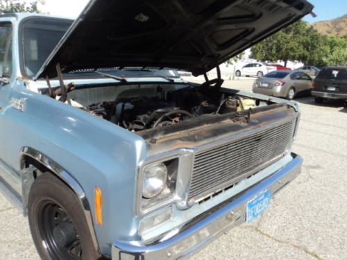 1977 chevrolet custom deluxe 20 c20, 2wd with camper no reserve