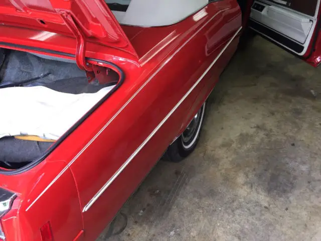 1974 pontiac grand ville convertible rare restore power collectible style red!!!