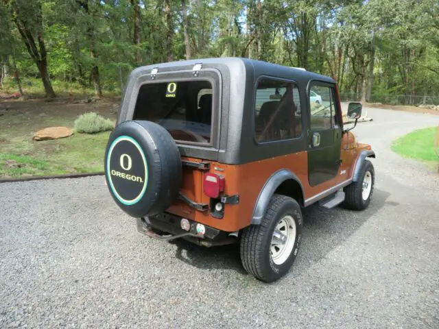 1983 jeep cj7 - 5 speed 4x4 with converted 350 chevy engine
