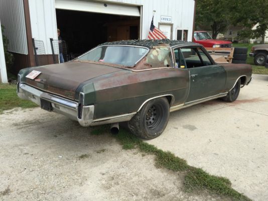 cummins turbo diesel powered 1971 monte carlo rat rod - street hot rod mad max