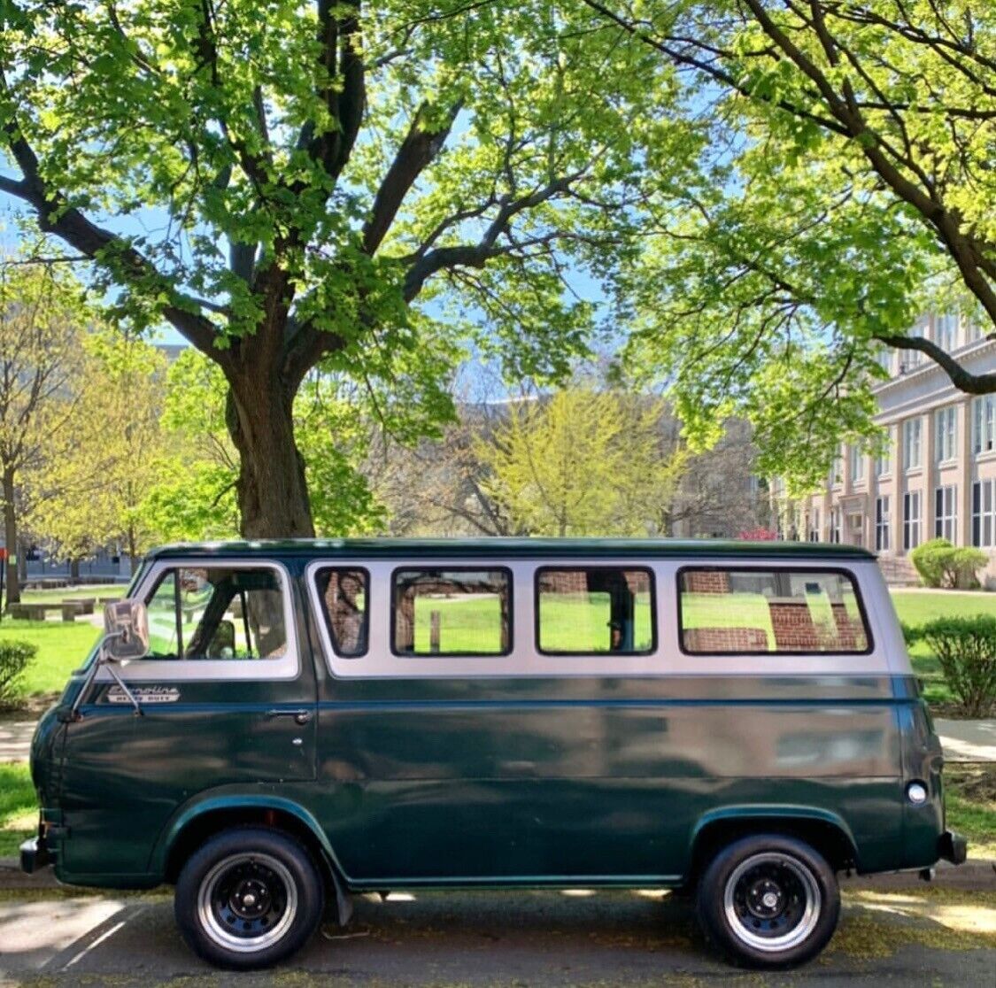 1965 ford econoline van green rwd automatic