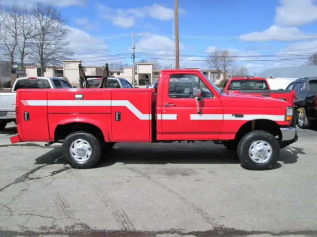 1 ton stahl utility body 4x4 low miles 1 fire department owner super clean solid