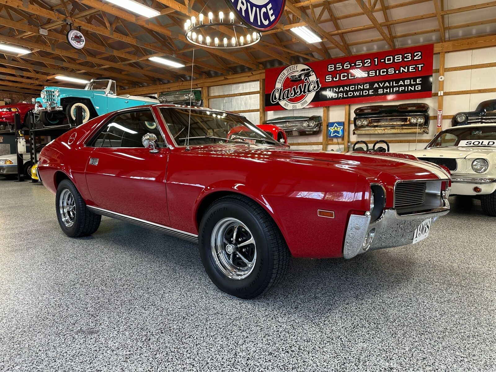 1968 amc amx 390 4spd 4v go-pack ps & pb