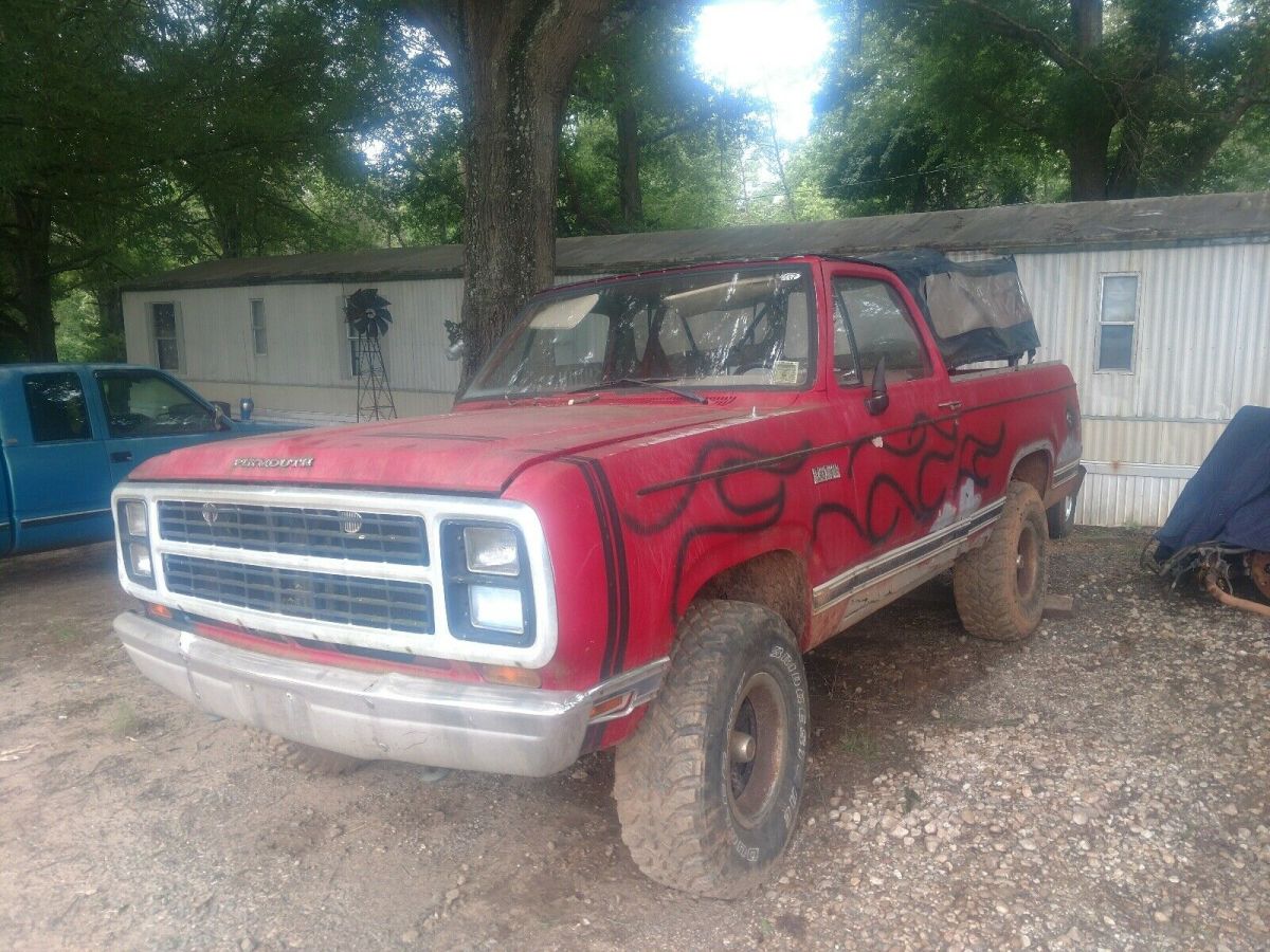 1979 plymouth trail duster 5.9 red 4wd automatic