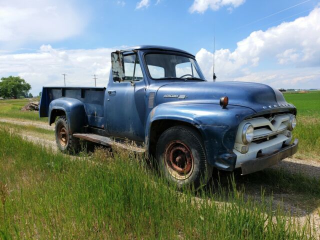 1955 mercury m350 ford f100 f350 v8 barn find original farm truck no reserve