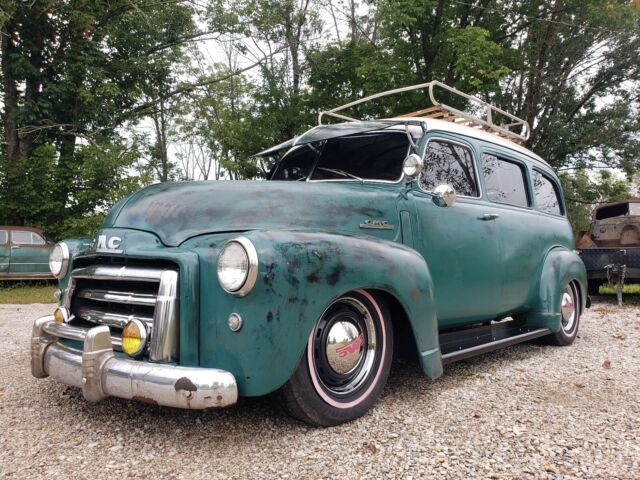 1948 gmc suburban suv green 6.0ls all wheel drive