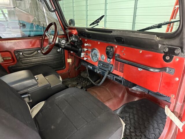 1977 jeep cj-7 suv red 4wd automatic