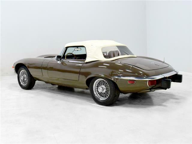 1974 jaguar e-type 63045 miles sable convertible 5.3 liter sohc v12 automatic