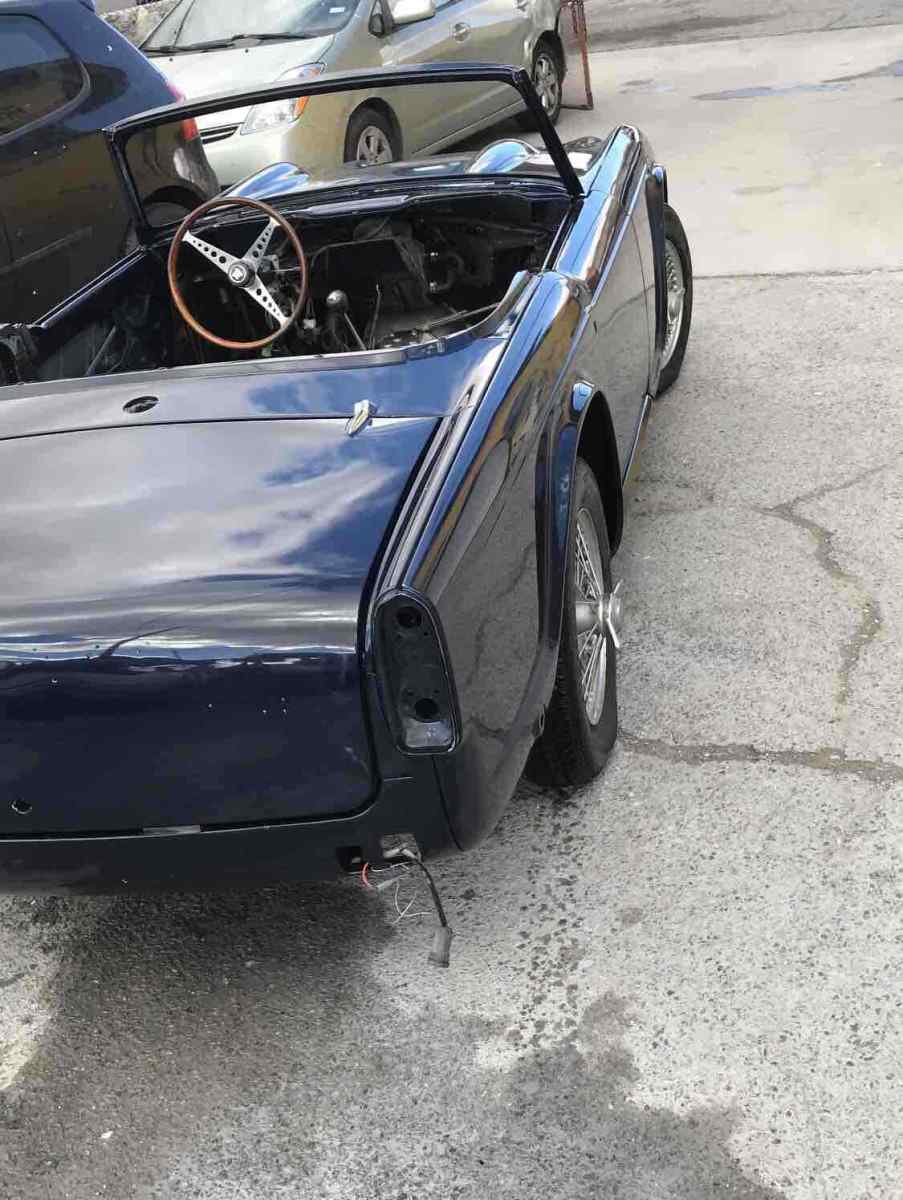 1967 triumph tr4 a convertible blue rwd manual