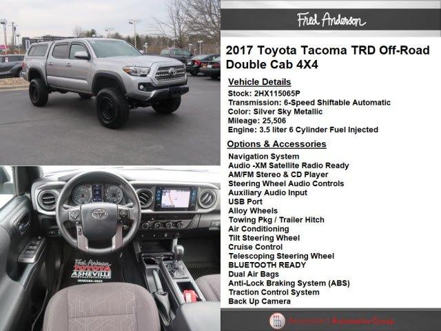 certified 2017 toyota tacoma trd off-road asheville, nc 28806 for sale in asheville, north carolina
