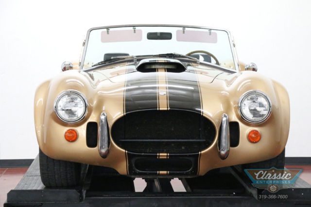 1965 shelby cobra 0 gold roadster 351 v8 5 speed manual
