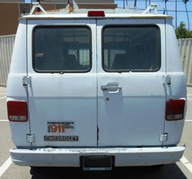 1994 chevy g10 cargo van w/roof rack - see details