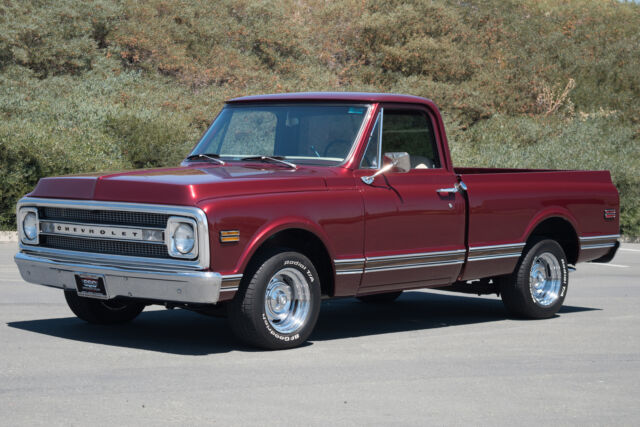 1970 chevrolet c10 no trim field 53861 miles burgundy pickup automatic