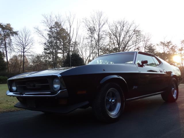 1972 ford mustang....black on black.....v8