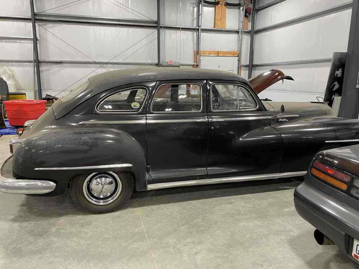 1948 chrysler windsor black rwd manual
