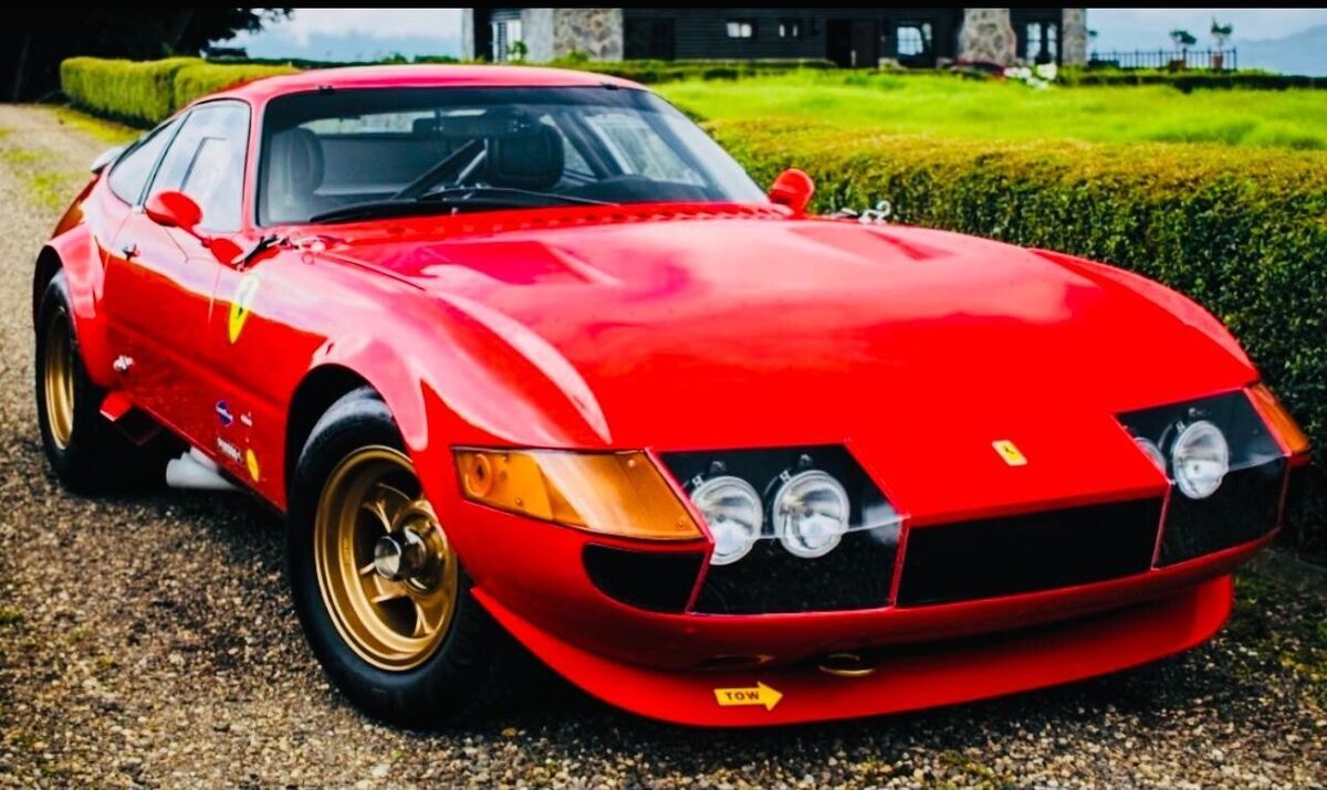 daytona 365 gtb/4 coupe fiberglass body kit replica kitcar spyder ferrari