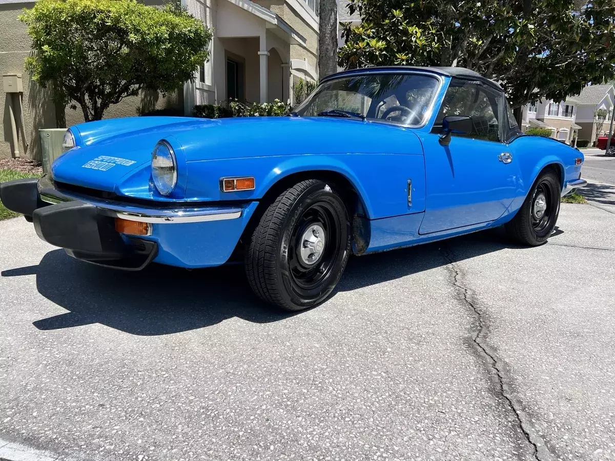 1976 triumph spitfire 1500 convertible blue