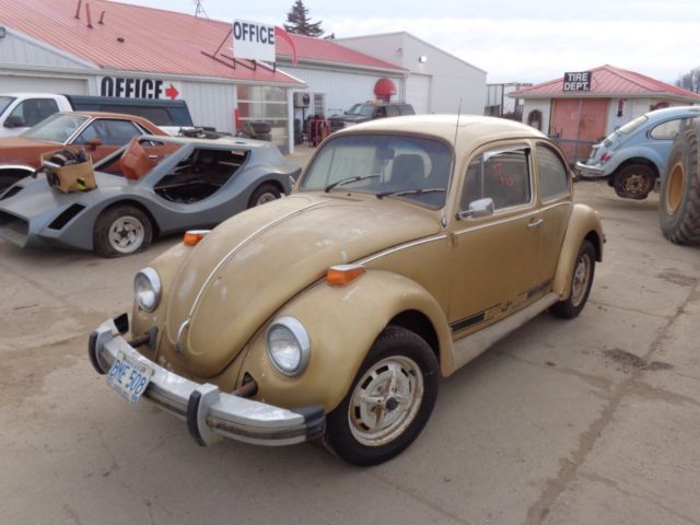 1974 volkswagen beetle sun bug, standard, flat windshield, project
