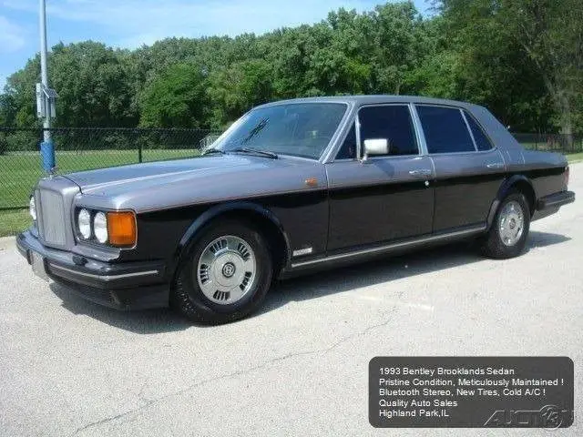 1993 bentley brooklands sedan two-tone outstanding condition rolls royce v8