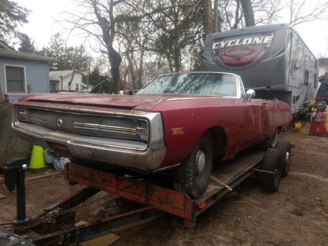 1970 chrysler 300 convertible 95% complete parts car or massive project read all